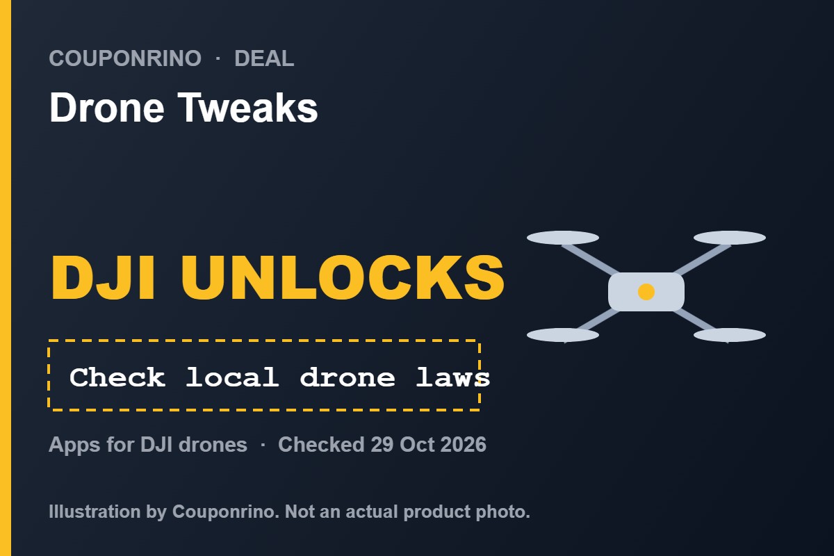 Illustration of a drone for the Drone Tweaks software unlocks