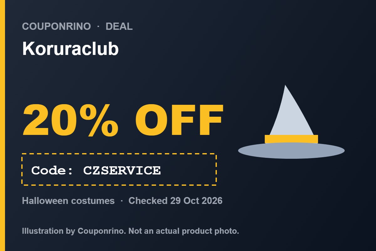 Illustration of a witch hat for the Koruraclub Halloween coupon code