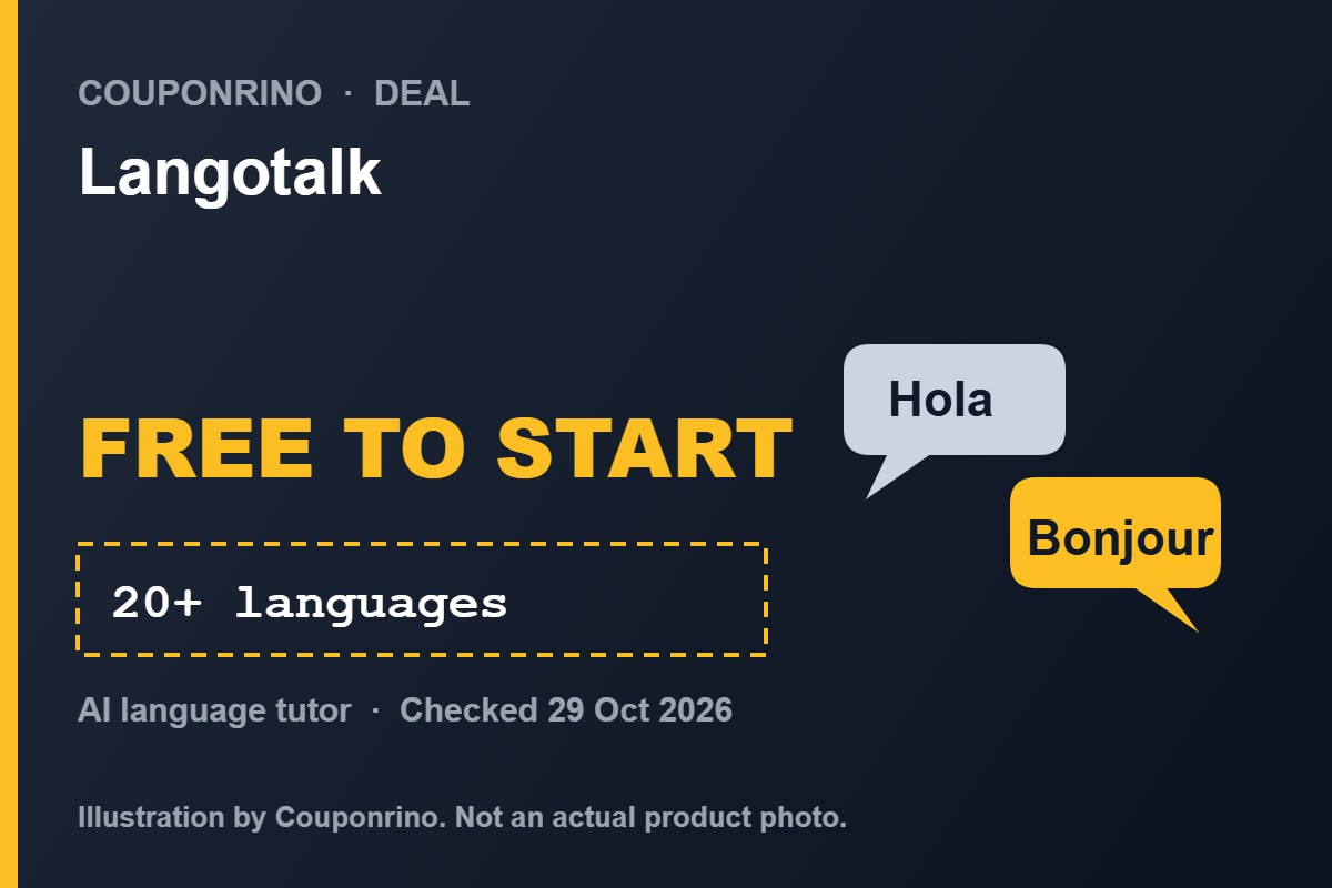 Illustration of two speech bubbles for the Langotalk AI language tutor